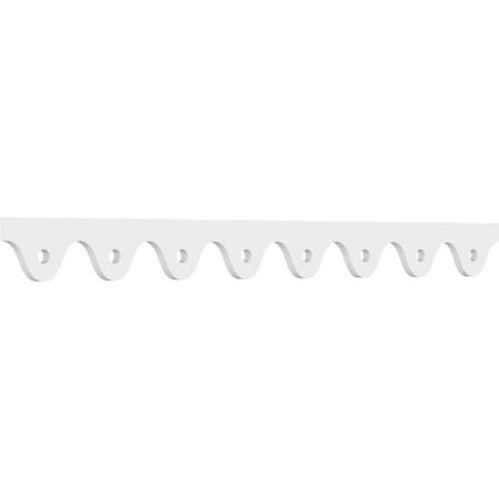 Ekena Millwork Havana Architectural Grade PVC Running Trim, 4"H x 5/8"P x 48"L RUNP04X0625X48HAV